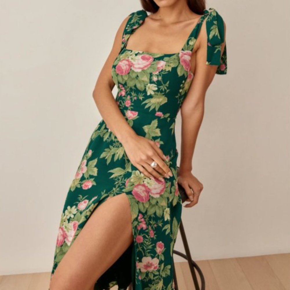 Reformation Twilight Dress in Belvedere